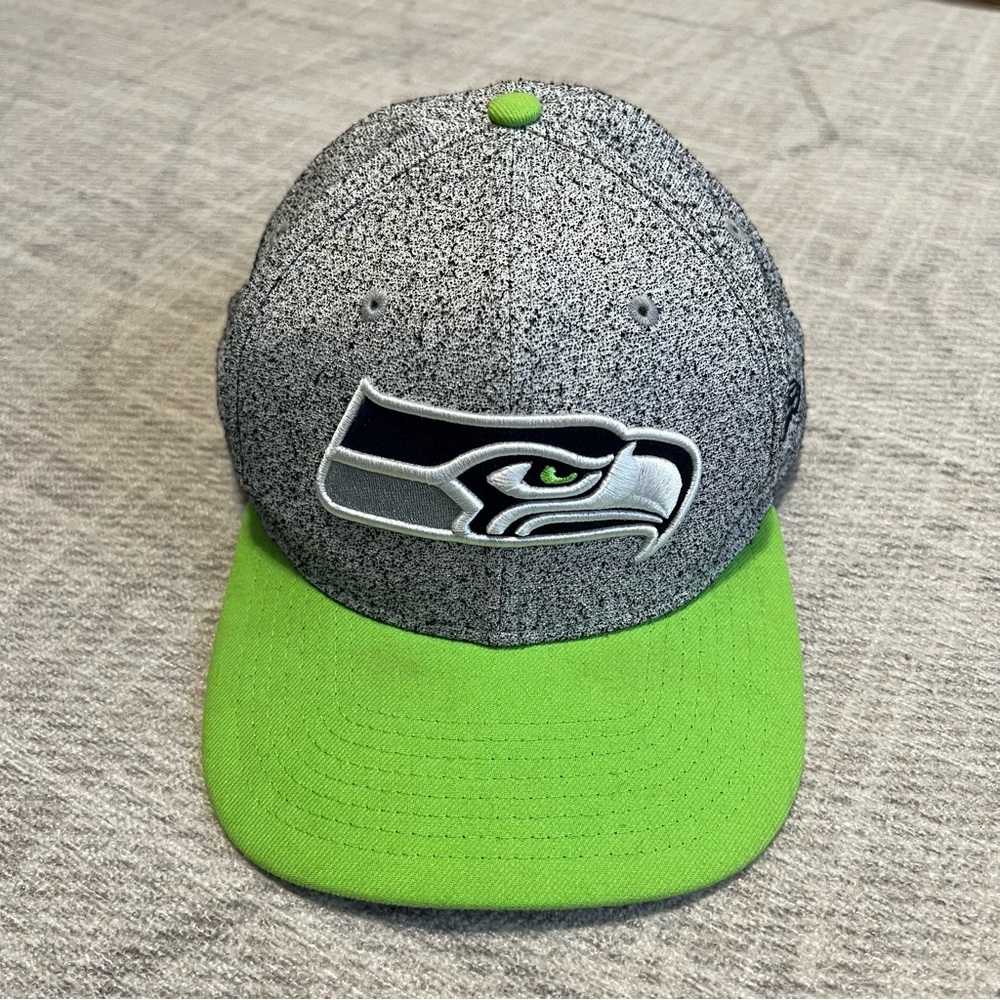 New Era Adult NFL Football Seattle Seahawks Green/Grey Adjustable OSFM Hat